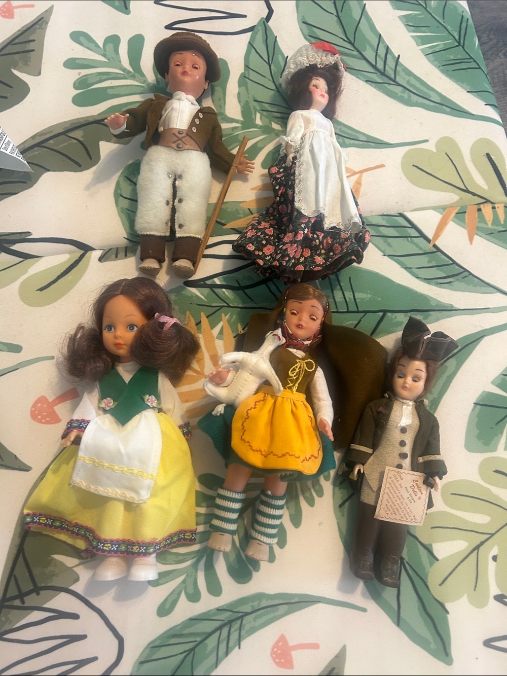 Collectible Vintage European Souvenir Dolls With Traditional Folk Costumes